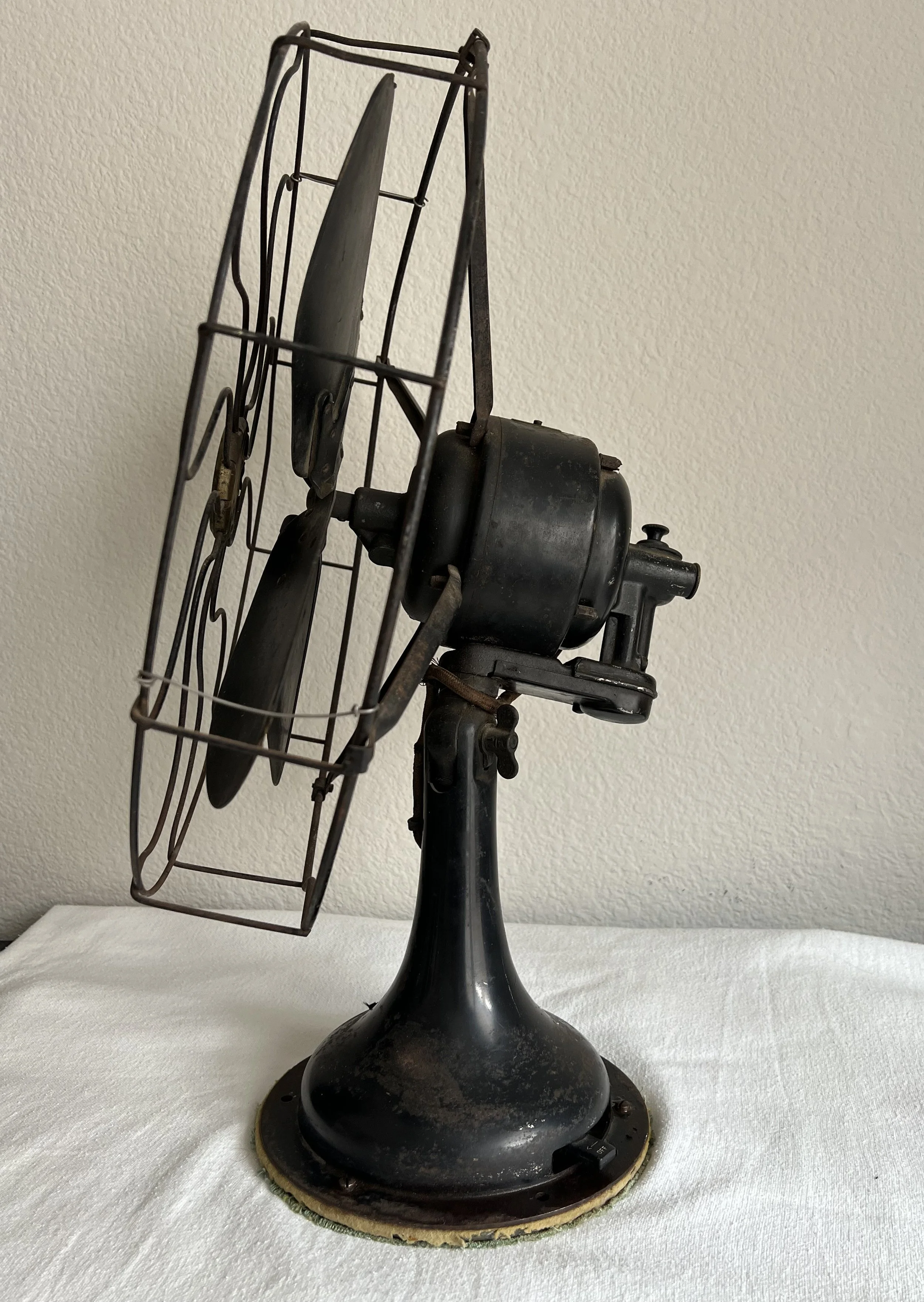 Large Antique Westinghouse Oscillating Multi-Speed Fan- Sold
